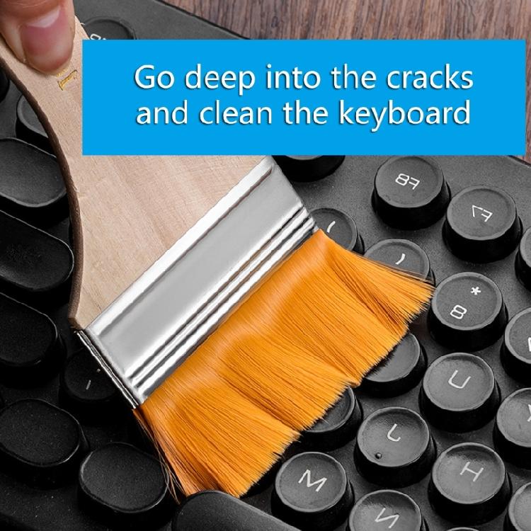 10Pieces Small Paint Brushes with Soft Bristles and Wood Handle Include Gloves for Wall Cabinets Fence and Touch Up