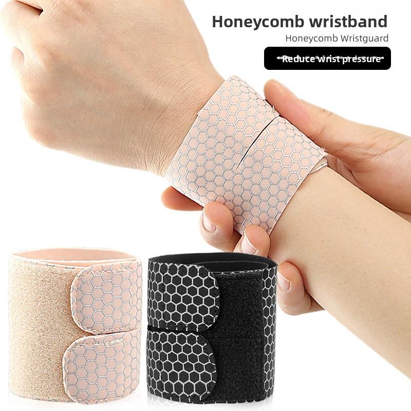 

Honeycomb Thin Sports Bracer Tendon Sheath TFCC Badminton Fixed Fit Pressurized Support Men s and Women s Wristband Sheath L