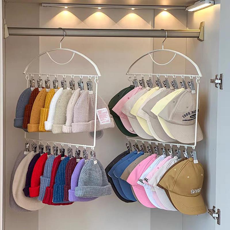Large Capacity Modern Style Sock And Clothing Storage Rack Household Underwear Drying Rack with Plastic Hooks