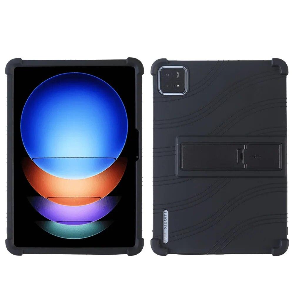 For Xiaomi Mi Pad 6S Pro 12.4 Case Tablet Shockproof Tablet Cases Cover Teclast Soft Silicon Stand Protective Shell