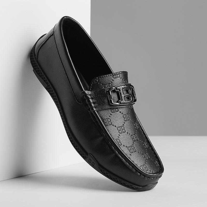 

Doudou shoes men s summer new men s casual leather shoes are lazy 44