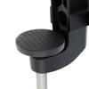 2-IN-1 Table Mount Clamp Heavy Duty Metal Mic Clamp Holder for Microphone Suspension Arm Stand Holder