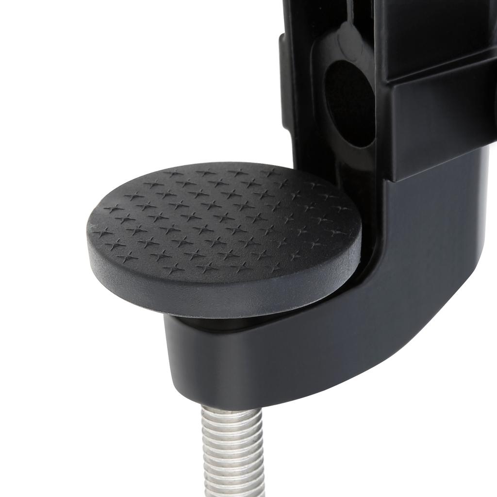 2-IN-1 Table Mount Clamp Heavy Duty Metal Mic Clamp Holder for Microphone Suspension Arm Stand Holder