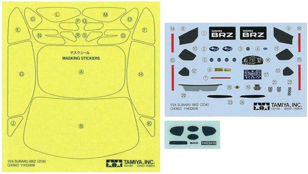 Tamiya 1/24 Sports Car Series No. 362 SUBARU BRZ (ZD8) Plastic Model 24362