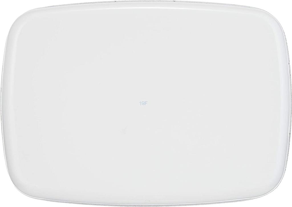 Fuji Enamel Shallow Storage Large with Freezer Conte White Container, Size, 1.6L, Canister, Lid, IH, Oven, Compatible, KE-L LW,