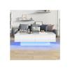 Couchtisch - MUVOE - Modern - 115 x 55 x 34 cm - 2 Schubladen - Integrierte LED-Beleuchtung