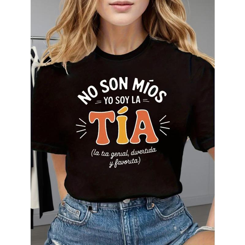 T-shirt da Donna Girocollo Manica Corta - Streetwear Casual per Festival - Perfetta per Incontri con Amici