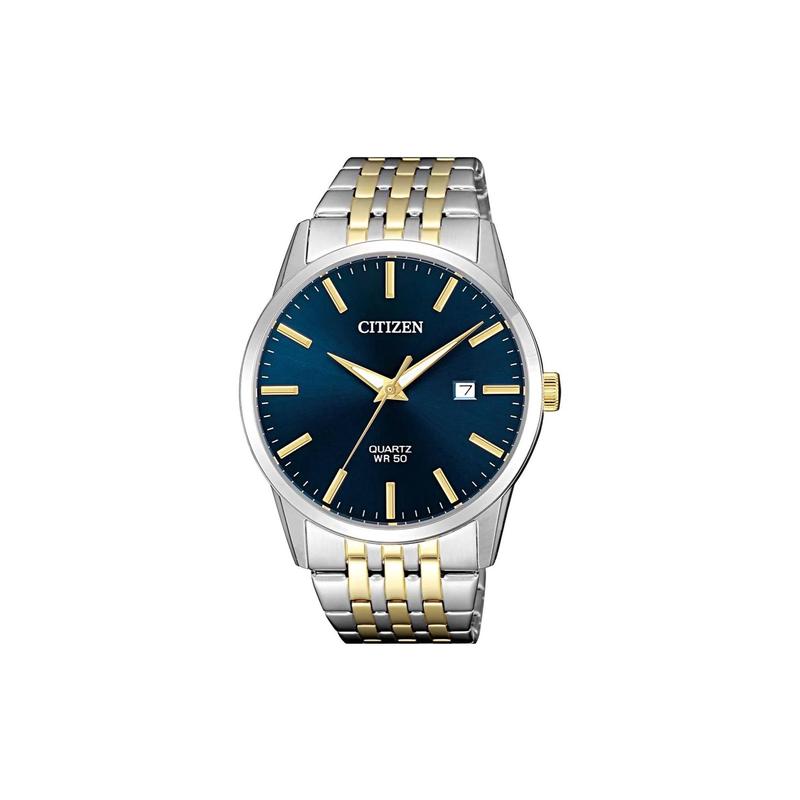 CITIZEN Quartz Steel Strap men s watch blue dial BI5006-81L синий