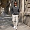 Versatile Weekend Wear Mens Quarter Zip Sweatshirt, Stand Collar Athletic Fleece Pullover, Ribbed Hem Cuffs, Casual Streetwear Hoodie Long Sleeve