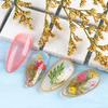 Nail Art Trockenblumen Einzigartige exquisite konservierte Nagelaufkleber aus Kunststoff für Nagelstudios