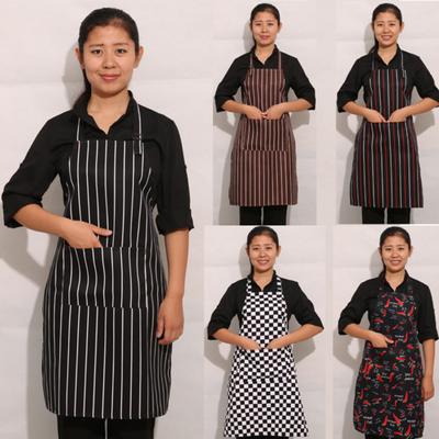 Verstellbare Halter Streifen Küche Plaid Pfeffer Hause Grill Kochen Backen Schürze