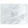 Glass Kitchen Cutting Board, Anti-Slip, White Marble, 30x40 cm