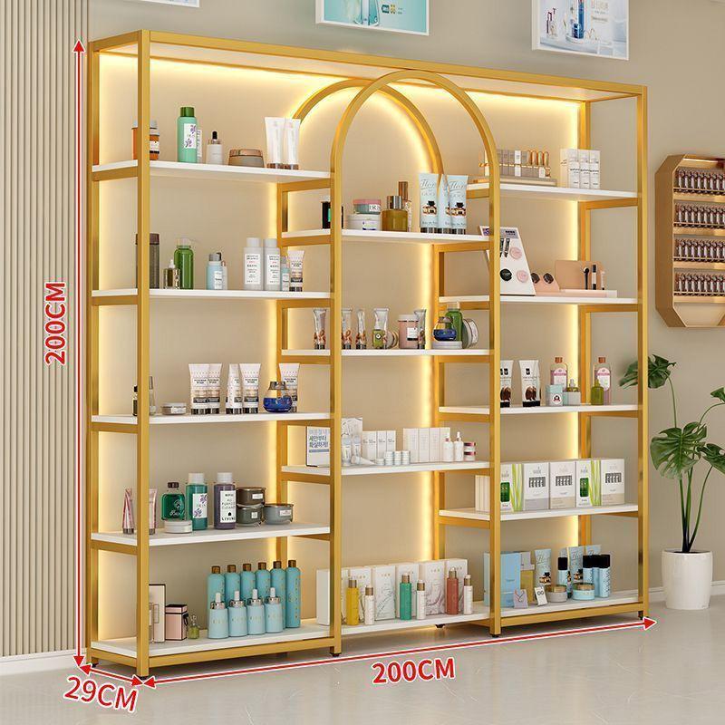 Floor-Standing Multi-Layer Nail Polish and Beauty Salon Display Rack
