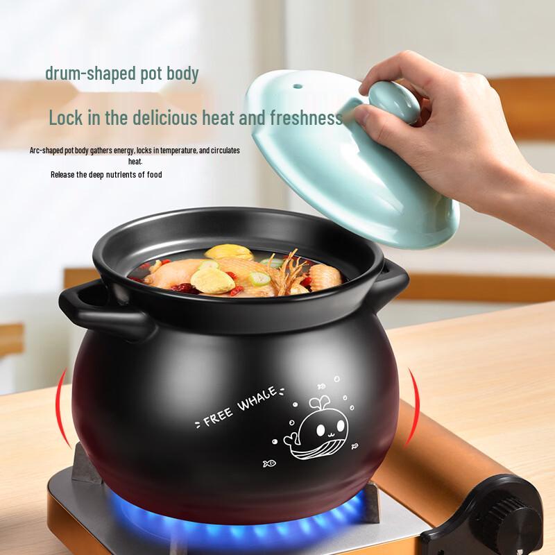 PuPan Heat-Resistant Ceramic Casserole Pot