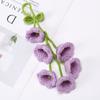 Cute Woolen Yarn Car Pendant Bellflower Hand Knitted Backpack Pendant 6 Flowers Car Hanging Decoration