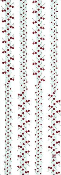Dyeing Anbo Tenugui Authentic Dyed Cotton Tokuoka Made in Japan 35cm x 100cm "Cherry Cherry" 100%