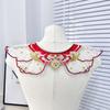 Embroidery Decoration Hanfu Shawl Pearl Traditional False Floral Yunjian Chinese Butterfly Kids Shirt False Collar