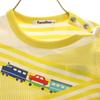 Familiar Made In Japan Freight Train Short Sleeve T-shirt 90 Yellow Kid's Used