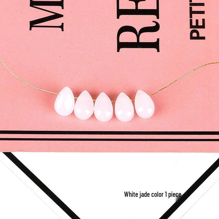 Szklana Zawieszka Kropelka Płatka Zestaw do DIY Kolczyków