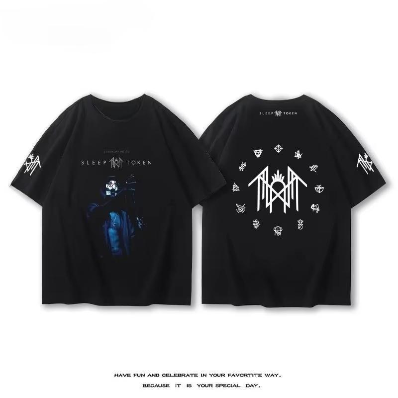 British Sleep Token Band  2025 New T-Shirt Short Sleeve Unisex Summer Alternative Rock After Metal Cotton Print Half Sleeve