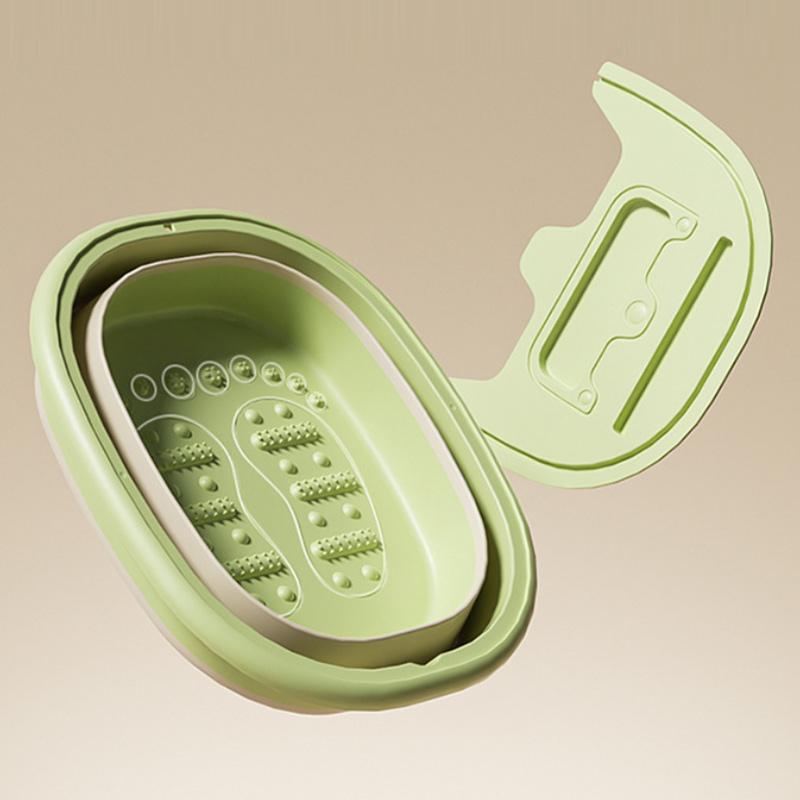 Portable Foldable Foot Bath Tub Plastic Space-Saving Design Needed For Bedroom Use Bathroom Accessories Adult Folding Bathtub Set