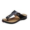Summer new retro toe metal sandals women massage slope heel hollow large size