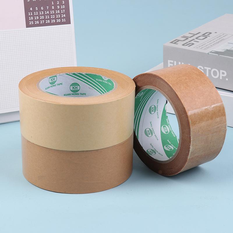 Brown Kraft Paper Tape Recyclable Packing Tape Ecofriendly Self Adhesive Gumed Kraft Tape For Packing Shipping