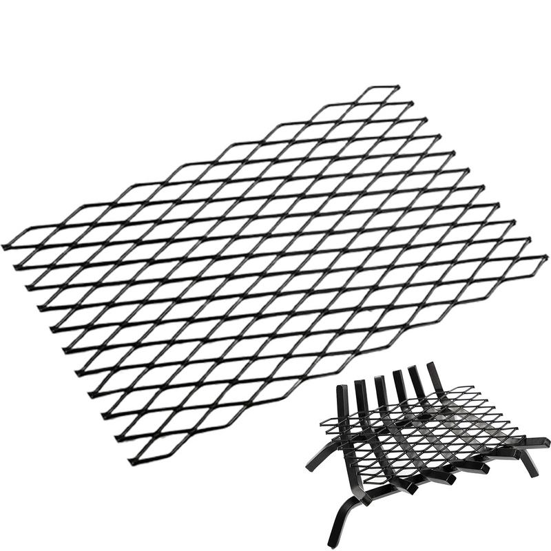 Fireplace Grate Steel Fireplace Grills Heavy Duty Log Grate Mesh Heat Resistant Sturdy Log Holder Fire Grates For Family