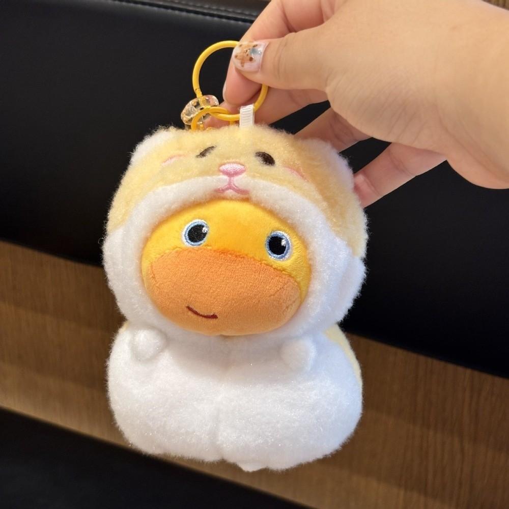 Cute Cartoon Capybara Soft Fluffy Capybara Lulu Pendant Keychain Cosplay Dress Up Bag Pendant Charms Gift