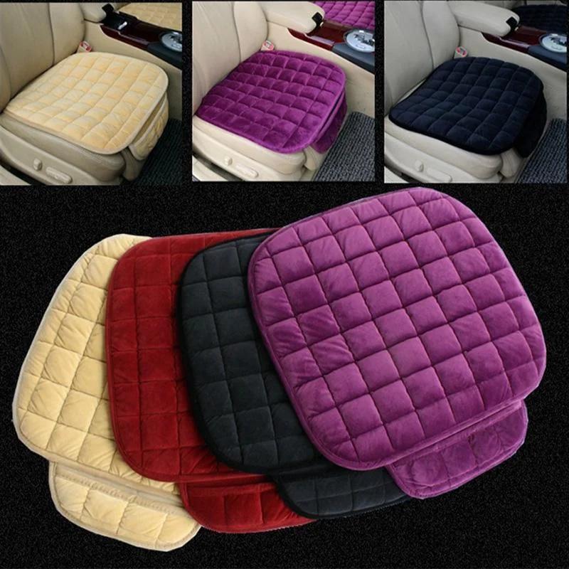 Autostoelkussen zonder rugleuning, Driesets, Geen bevestiging, Antislip Dik Zitkussen, Warm Enkel Stuk Autostoelhoes