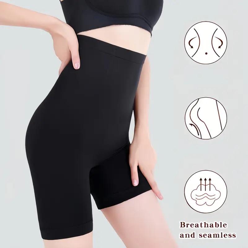 High Waist Flat Belly Panties Slimming Waist Trainer Tummy Control Shaping Pants Butt Lifting Plus Size Seamless Safety Shorts