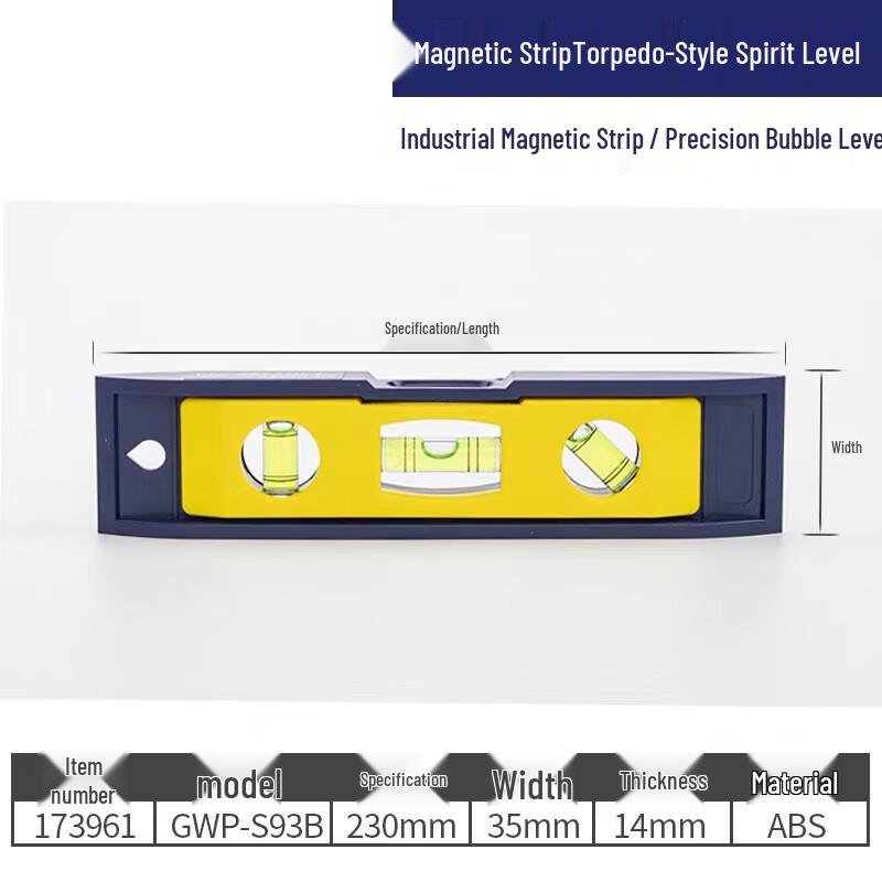 Great Wall S93B Magnetic Torpedo Spirit Level