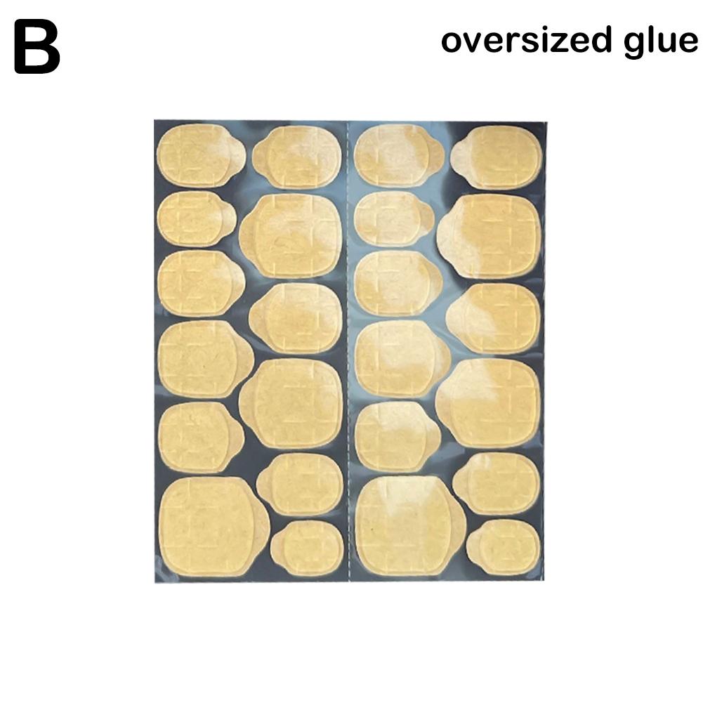 

Набор из 1 листа для ногтей, прозрачный гель, долговечный, для ношения, карандаш для ногтей, двойные подушечки, желе для улучшения, сторона N A9A7 oversized glue-24pcs