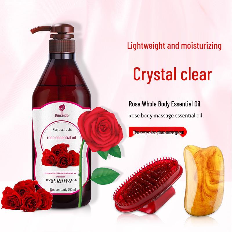 Rožių ir alyvuogių masažinis eterinis aliejus - 750 ml Naudojimui meridianų grožio salone, praturtintas senu imbieru