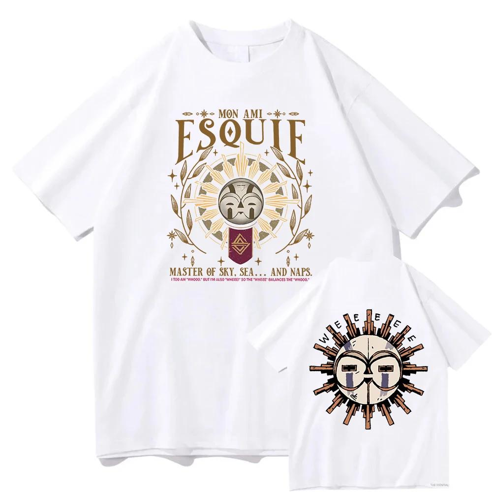 Clair Obscur Expedition 33 T Shirts Expedition 33 Esquie Resin Suncatcher Graphic Tee Men Women Fashion Harajuku Cotton Y2K Tops