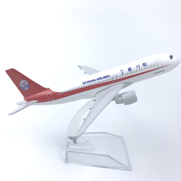 

16CM Alloy Aircraft Model China Sichuan Airlines Collectible With Landing Gear Children s Toy Gift Hobby