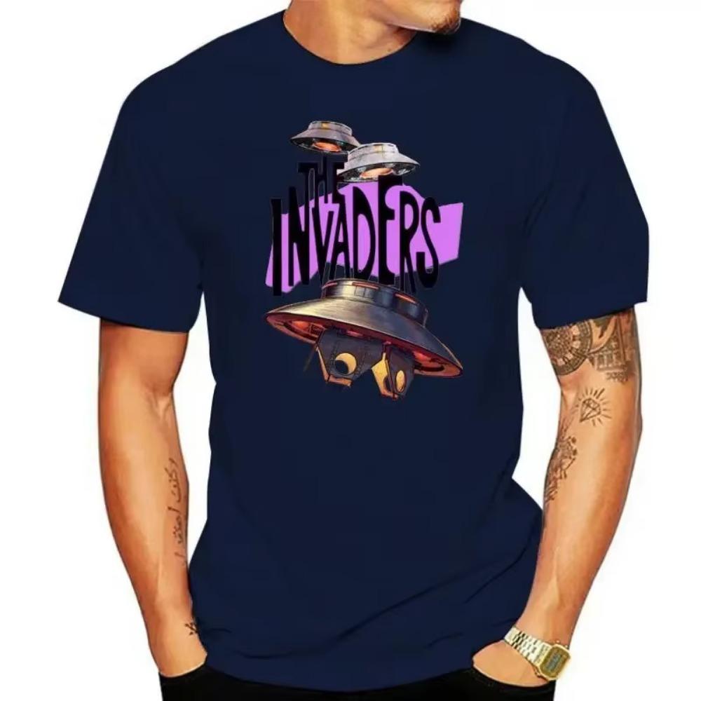 T-SHIRT The InvadersMen'ss & Women'ss Tees in (LazyCarrot) classic 1960s tv series ufo flying saucers alien sci-fi men t shirt
