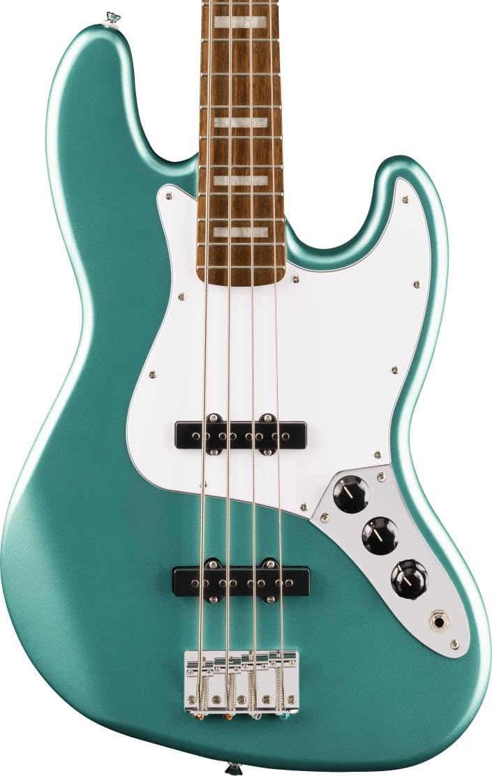 

Squier by FenderAffinity Series Active Jazz Bass Laurel Fingerboard White Pickguard Mystic Sea Foam Green Squier