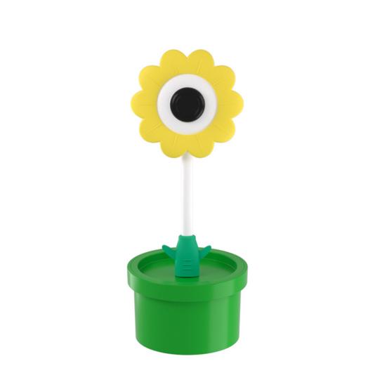 

Камера для проекции сцены игровой консоли с держателем-подставкой, широкоугольный объектив 120 градусов, настольная камера, камера в форме цветка для Switch 2 жёлтый