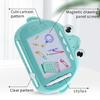 Portable Magnetic Sketch Board For Children Reusable Travel Toy With 4 Color Drawing Educational Gift For Toddlers