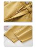 Women's Yellow Retro High-Waist Slimming Jeans, Spring 2025 Collection