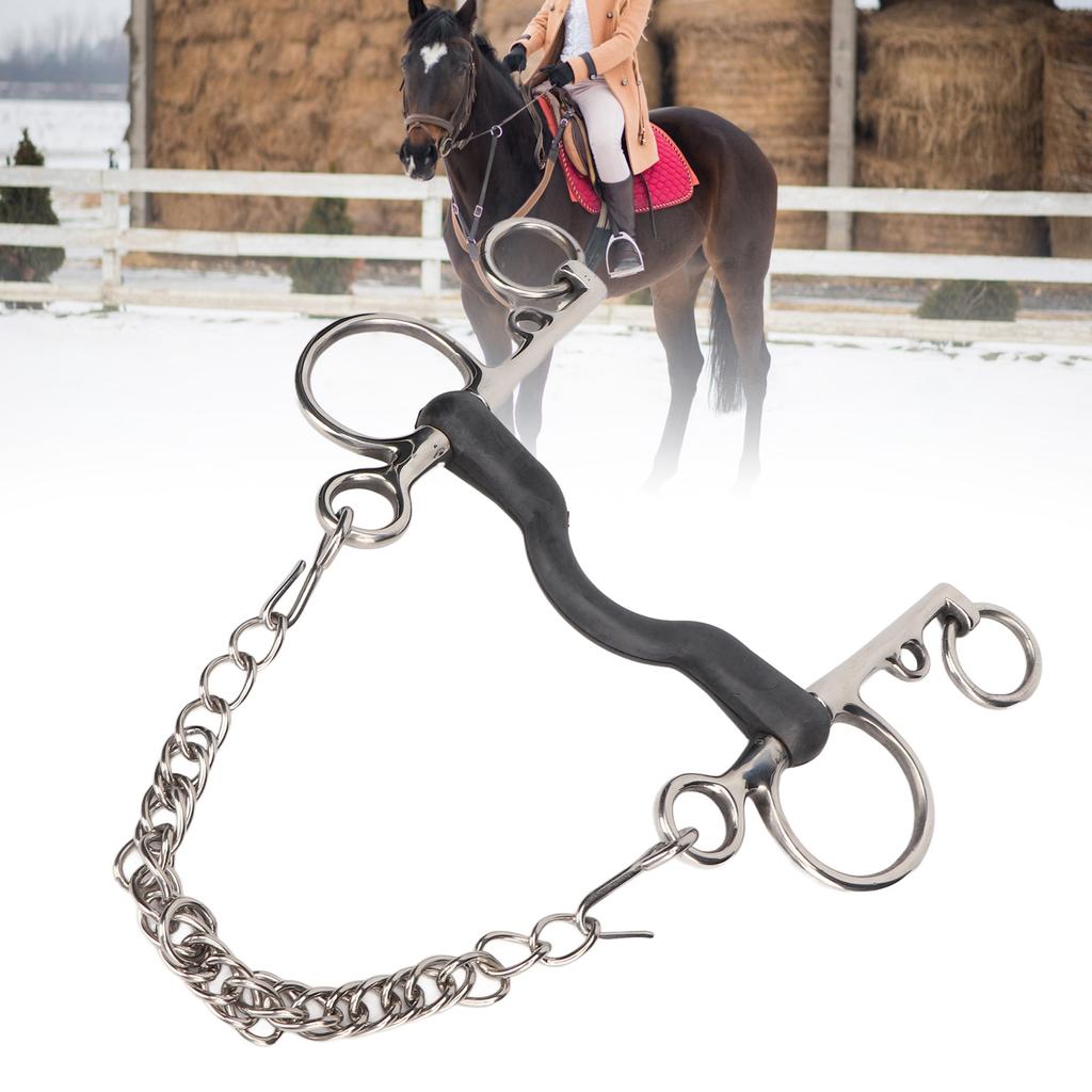 Morso per Cavalli in Acciaio Inossidabile Sicuro Inossidabile Lucidato a Mano Morso per Cavalli per Accessori Equestri