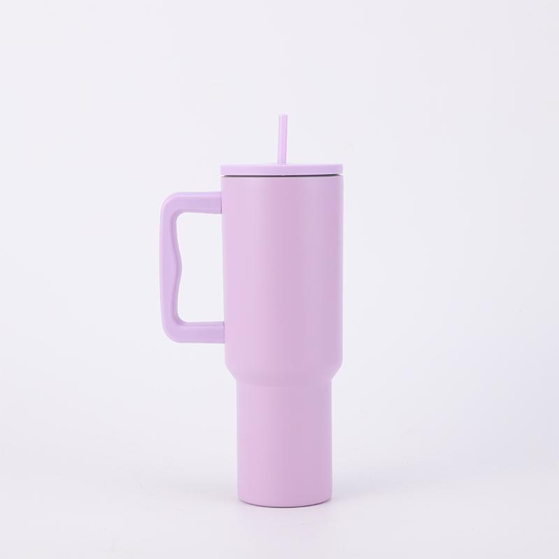 30/40oz Vakuum-Thermosflasche Becher mit Henkel Deckel Strohhalm Edelstahlbecher Auslaufsicher Hält Kalt Heiß Reise Auto Kaffeebecher