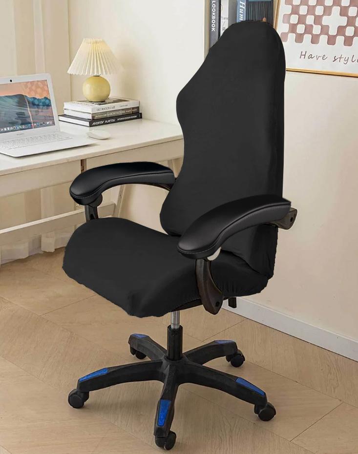 Elastic Cover For Gaming Chair Black Velvet Gaming Chair