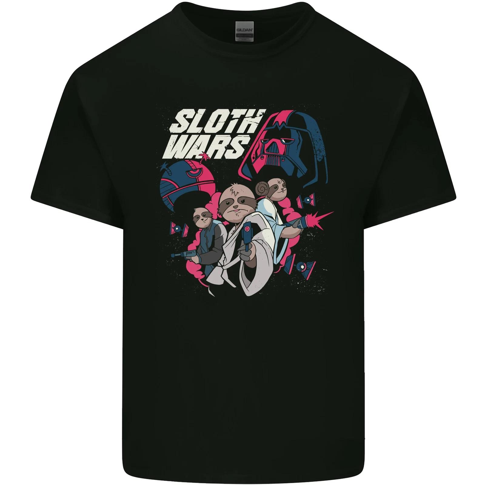 Sloth Wars Funny TV & Movie Parody Kids T-Shirt Childrens 4XL