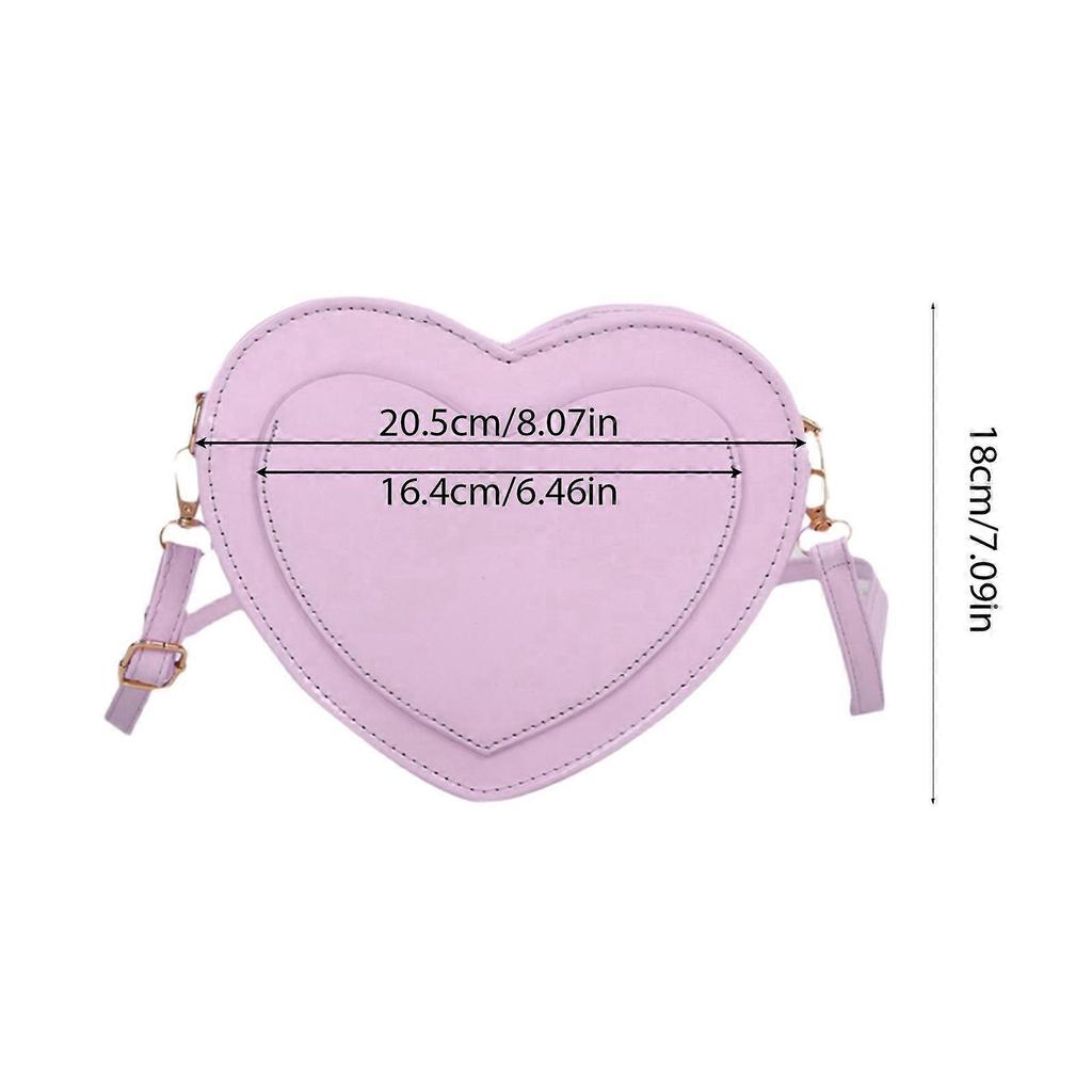 Cute Heart Shaped Handbag Multifunctional and Stylish Shoulder Bag for Everyday Use Perfect for Women Pink