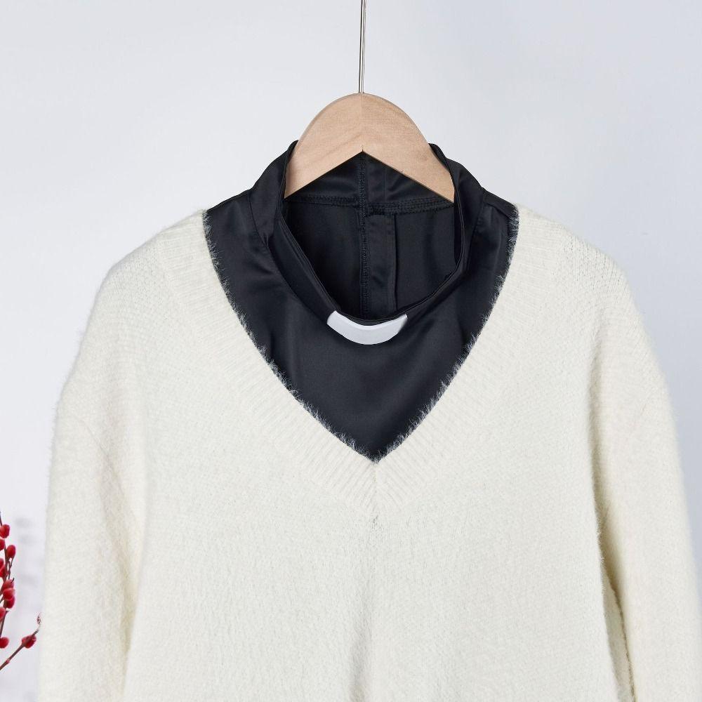 Einfarbiger abnehmbarer Hemdkragen Bequeme Damen-Halsbekleidung Falscher Kragen Pullover-Accessoire
