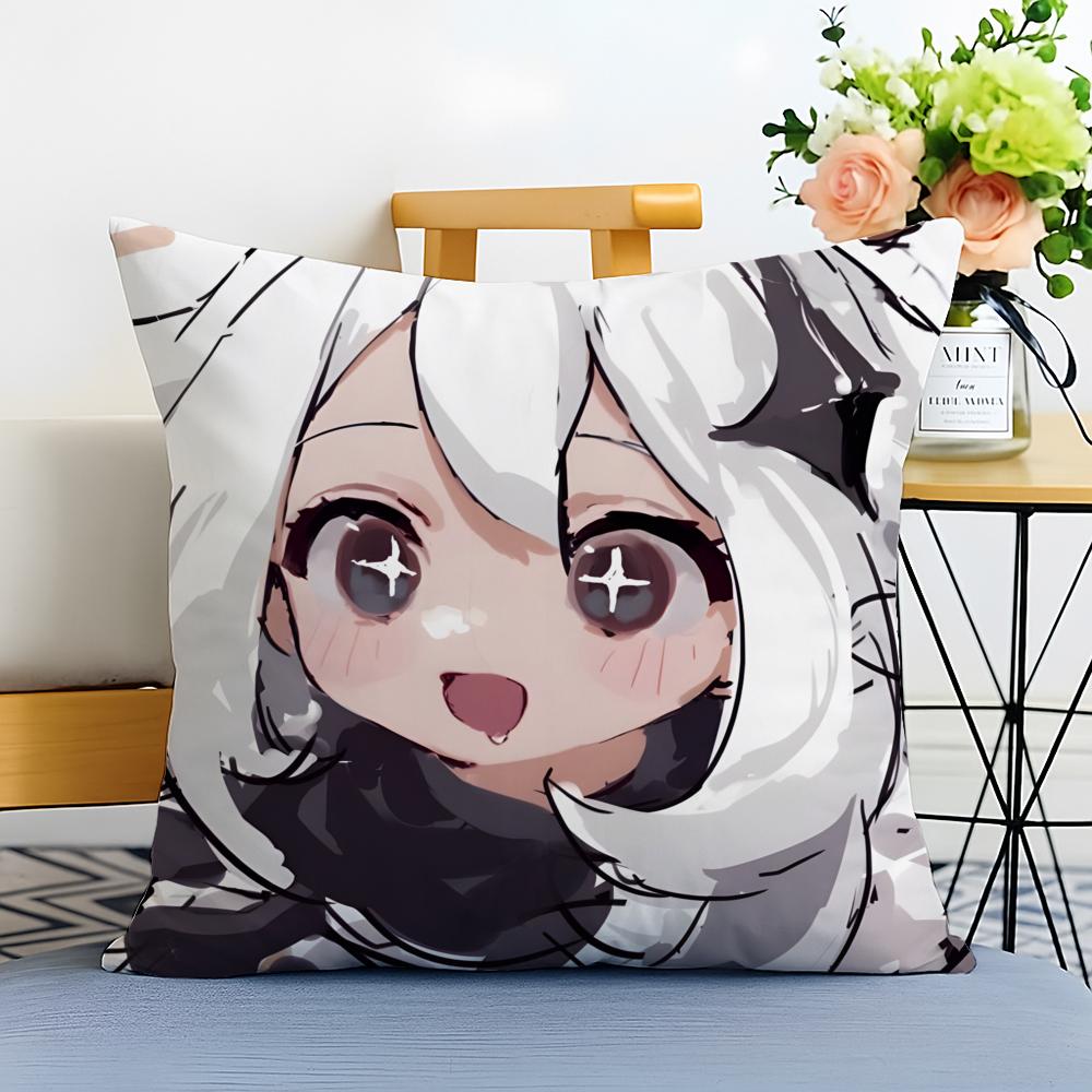 Hot Games Genshin Impact Cushion Cover Washable Linen comfort Soft for Sofa Bed Cozy Home Room Decor