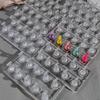 5/10 Grid Non-Magnetic Nail Stand Nail Sample Display Stand Nail Training Stand With Tray For Nail Polish Tips Nail Painting