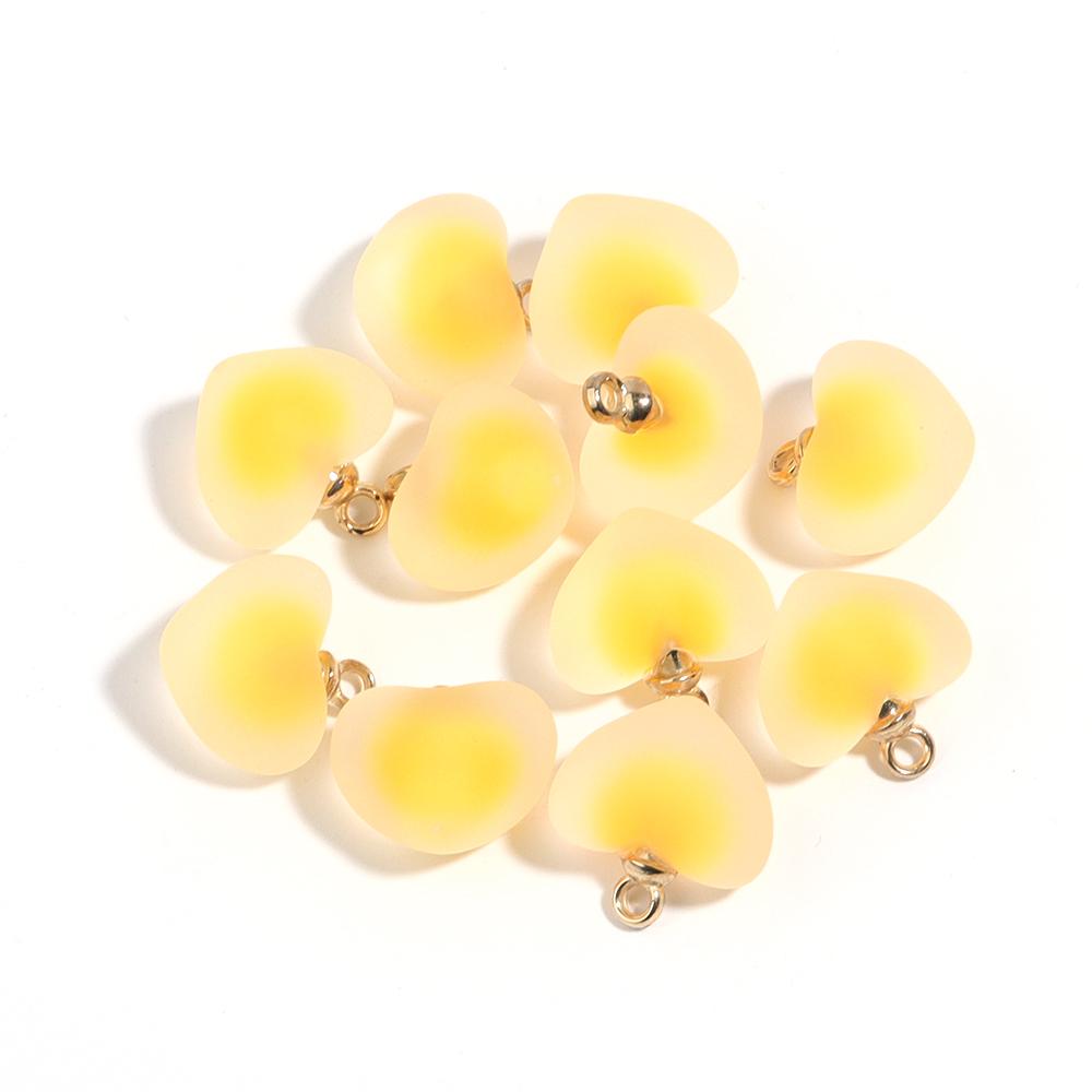 10Pcs Acrylic Frosted Colorful Heart Charms Round Charms For Jewelry Making DIY Bracelet Necklace Earrings Pendants Accessories